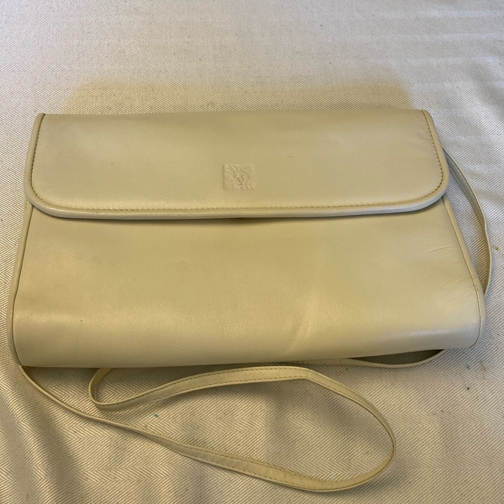 Used: Anne Klein vintage white leather purse